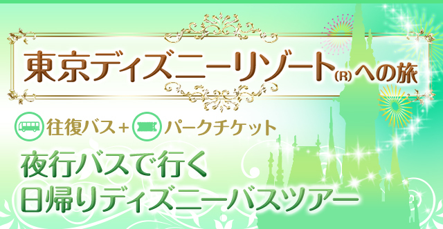 日帰り 東京ディズニーリゾート夜行バスツアー バス市場