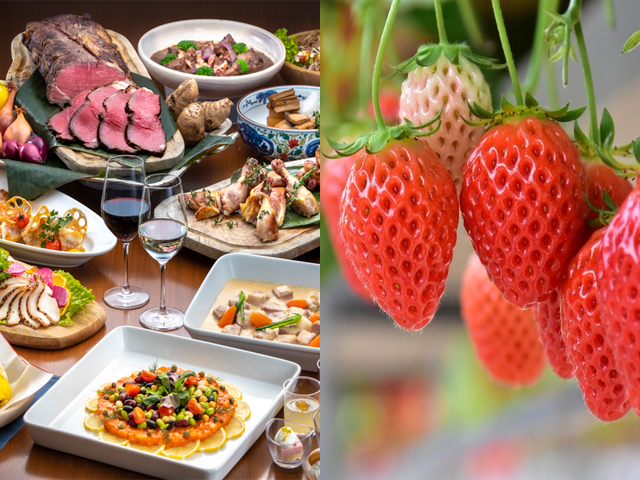 いちご狩りとビュッフェイメージ