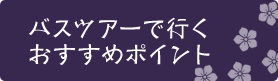 バスツアーで行くおすすめポイント