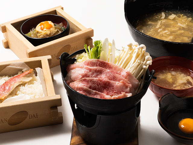 栃木ブランド牛の牛すき鍋食べ放題