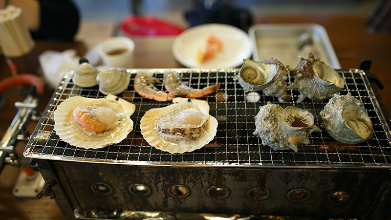 日帰りバスツアー　海女小屋